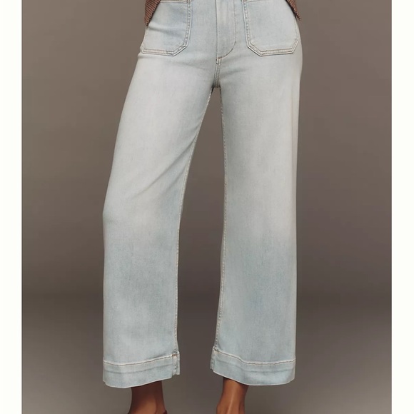 The Colette Crop High-Rise Wide-Leg Jeans by Maeve - Picture 11 of 13